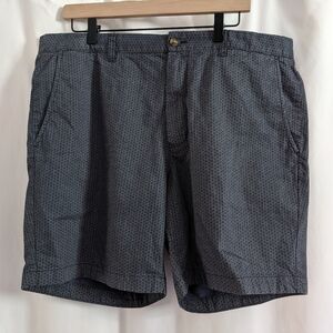 Bonobos 7-inch Navy Blue Print Chino Shorts, Size 38